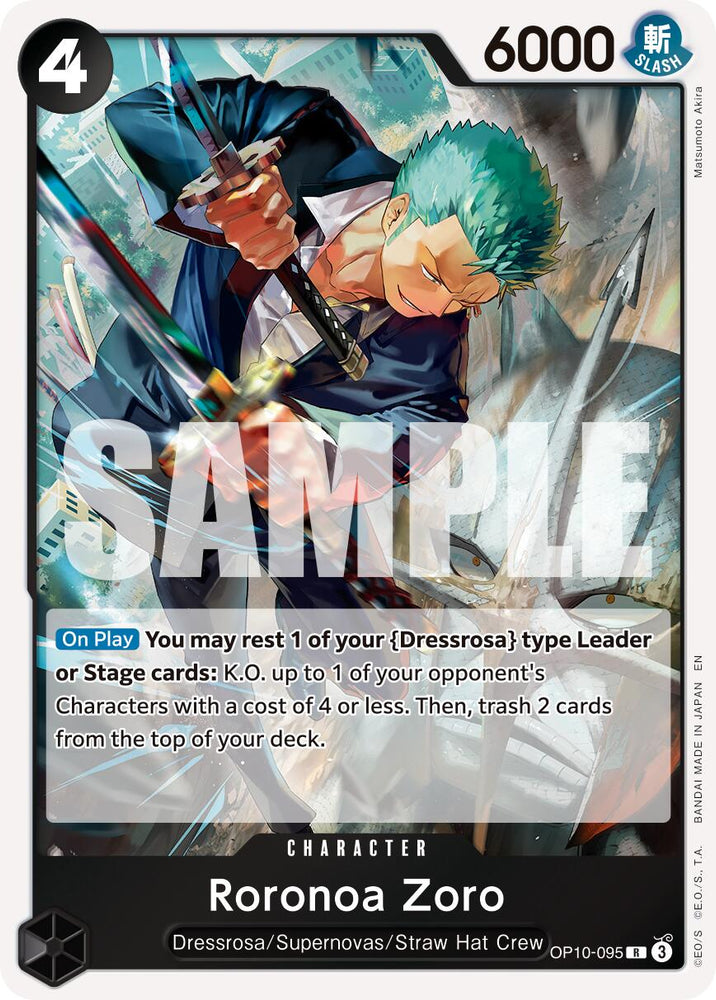 Roronoa Zoro (OP10-095) (Reprint) [Premium Booster -The Best- Vol. 2] Bandai
