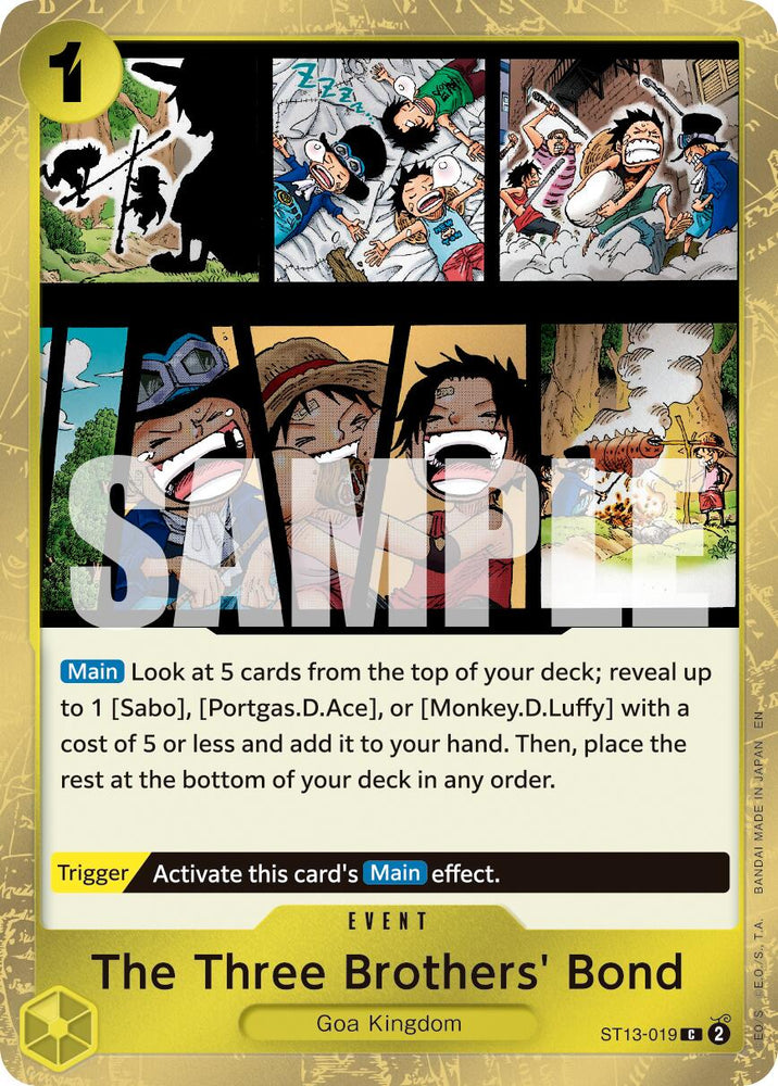 The Three Brothers' Bond (Pirate Foil) [Premium Booster -The Best- Vol. 2] Bandai