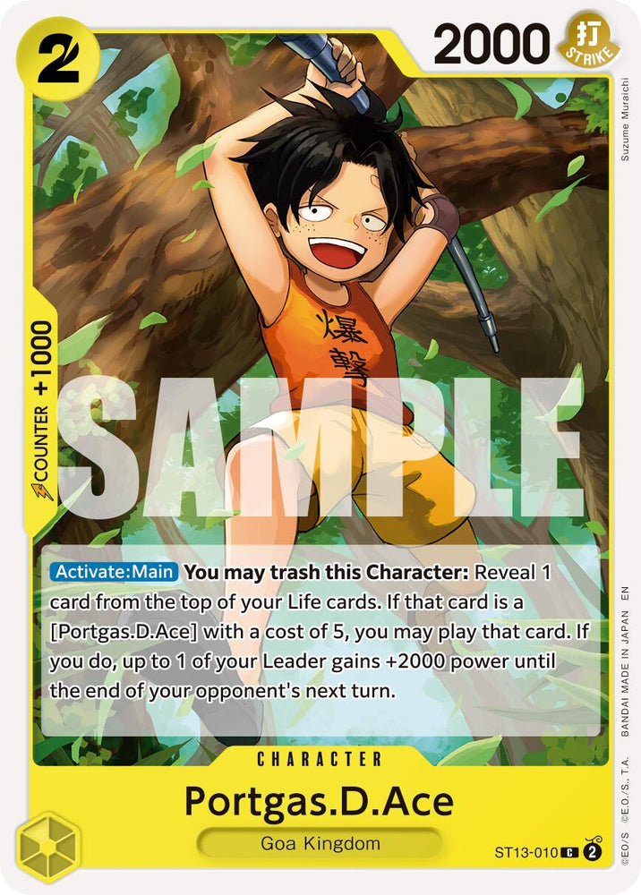 Portgas.D.Ace (ST13-010) (Reprint) [Premium Booster -The Best- Vol. 2] Bandai