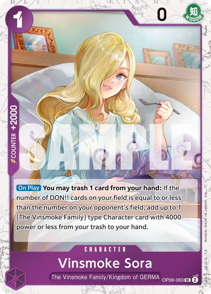 Vinsmoke Sora (Pirate Foil) [Premium Booster -The Best- Vol. 2] Bandai