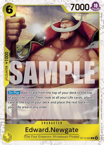 Edward.Newgate (ST13-004) (Pirate Foil) [Premium Booster -The Best- Vol. 2] Bandai