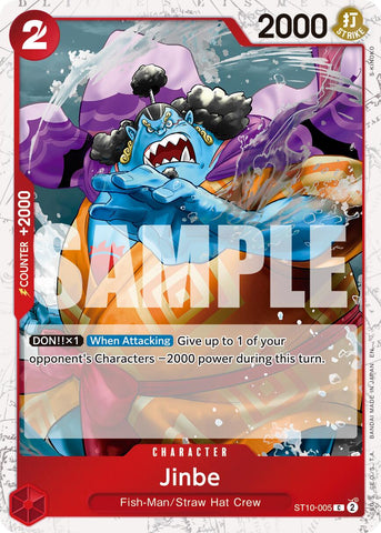Jinbe (ST10-005) (Pirate Foil) [Premium Booster -The Best- Vol. 2] Bandai