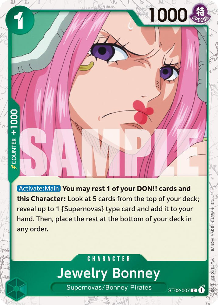 Jewelry Bonney (ST02-007) (Pirate Foil) [Premium Booster -The Best- Vol. 2] Bandai