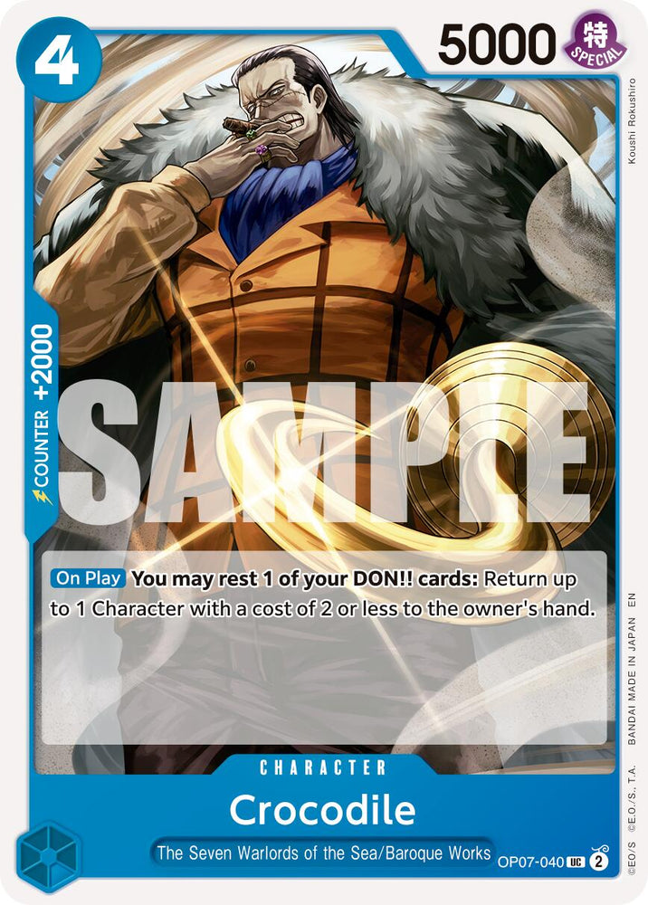 Crocodile (OP07-040) (Reprint) [Premium Booster -The Best- Vol. 2] Bandai