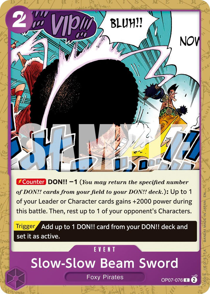 Slow-Slow Beam Sword (Reprint) [Premium Booster -The Best- Vol. 2] Bandai