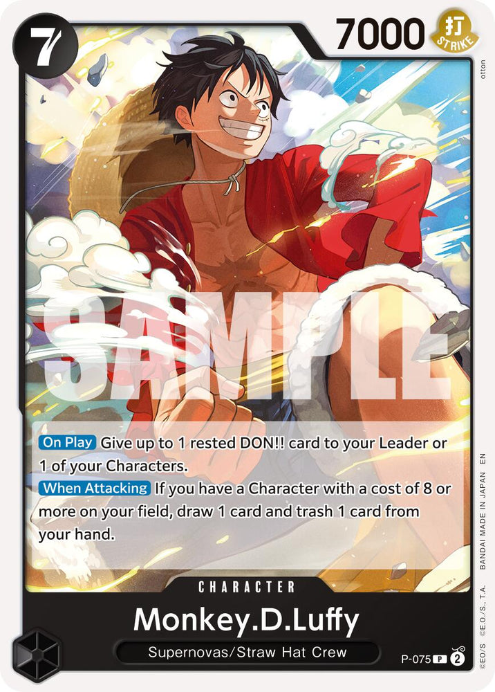 Monkey.D.Luffy (P-075) (Reprint) [Premium Booster -The Best- Vol. 2] Bandai