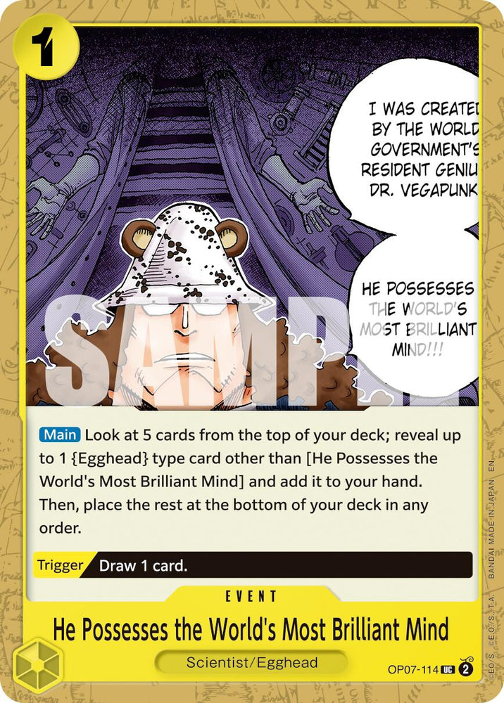 He Possesses the World's Most Brilliant Mind (Reprint) [Premium Booster -The Best- Vol. 2] Bandai