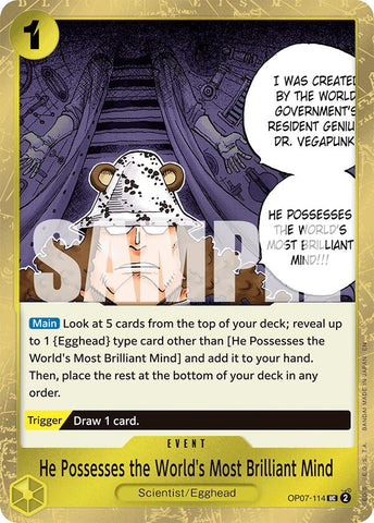 He Possesses the World's Most Brilliant Mind (Pirate Foil) [Premium Booster -The Best- Vol. 2] Bandai