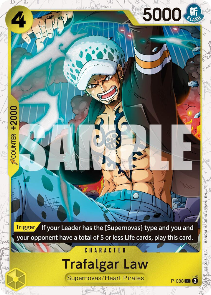 Trafalgar Law (P-088) (Pirate Foil) [Premium Booster -The Best- Vol. 2] Bandai