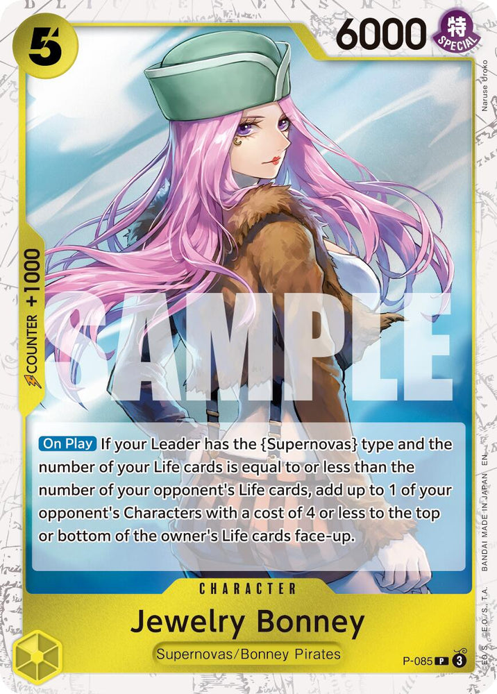 Jewelry Bonney (P-085) (Pirate Foil) [Premium Booster -The Best- Vol. 2] Bandai