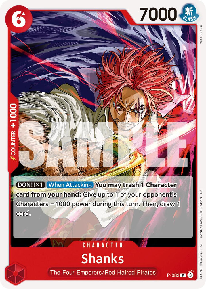 Shanks (P-083) (Reprint) [Premium Booster -The Best- Vol. 2] Bandai