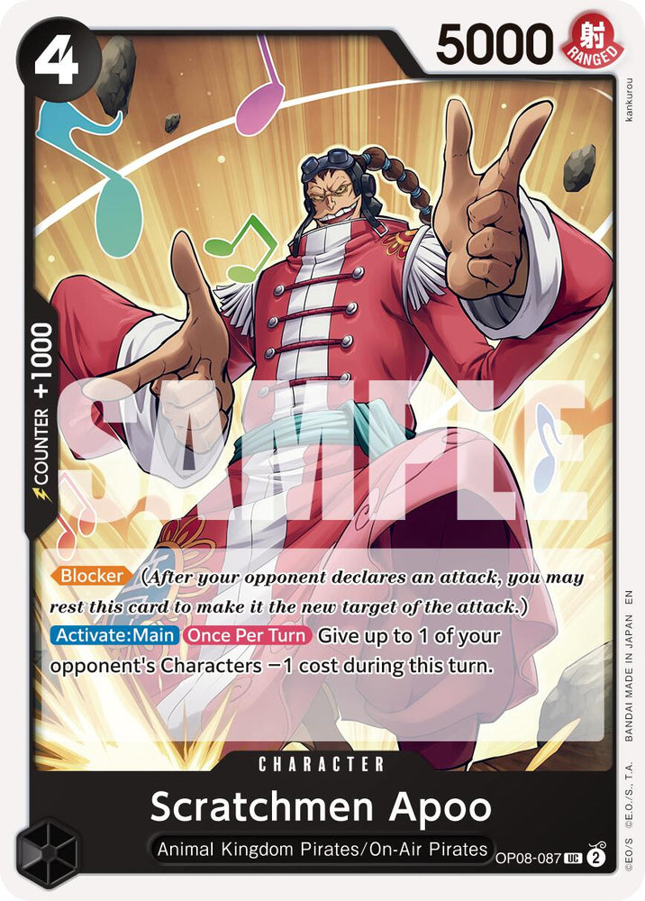 Scratchmen Apoo (OP08-087) (Reprint) [Premium Booster -The Best- Vol. 2] Bandai