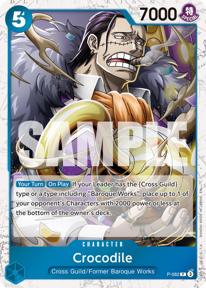 Crocodile (P-082) (Pirate Foil) [Premium Booster -The Best- Vol. 2] Bandai