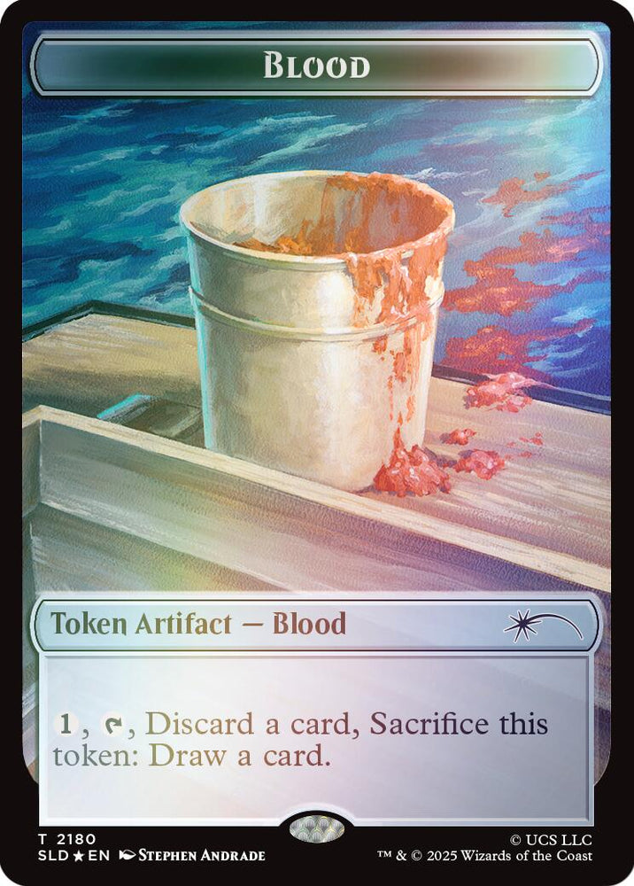 Blood Token (Rainbow Foil) [Secret Lair Drop Series] Magic: The Gathering