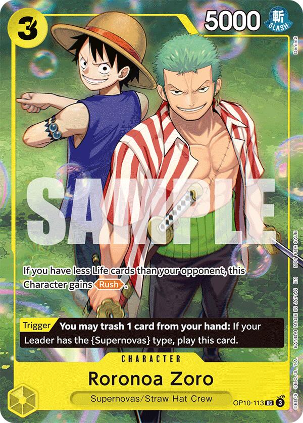 Roronoa Zoro (Learn Together Deck Set - Set Sail Event) [One Piece Promotion Cards] Bandai