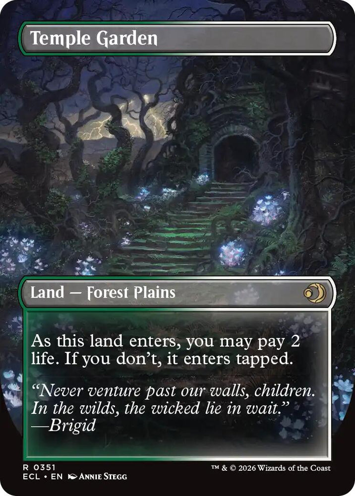 Temple Garden (Borderless) [Lorwyn Eclipsed] Magic: The Gathering