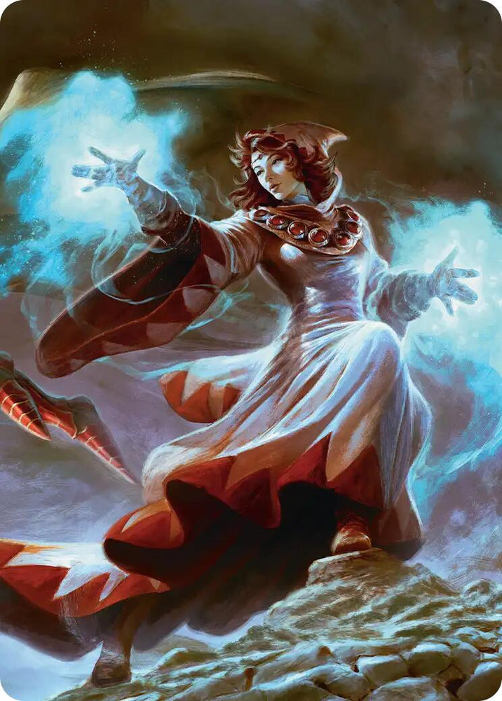 The Destined White Mage Scene Art Card [FINAL FANTASY Art Series] Magic: The Gathering