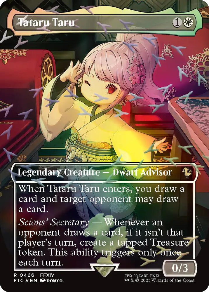 Tataru Taru (Borderless) (Chocobo Track Foil) [FINAL FANTASY Commander] Magic: The Gathering