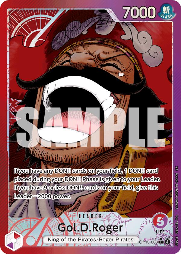 Gol.D.Roger (Alternate Art) [Carrying On His Will] Bandai