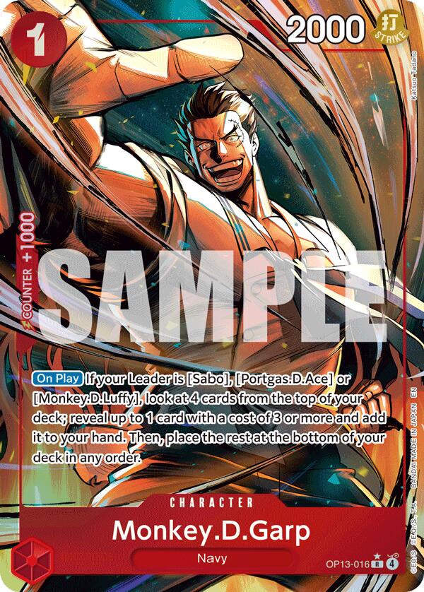 Monkey.D.Garp (Alternate Art) [Carrying On His Will] Bandai
