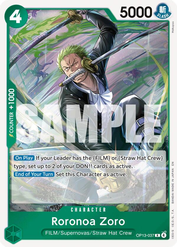 Roronoa Zoro [Carrying On His Will] Bandai