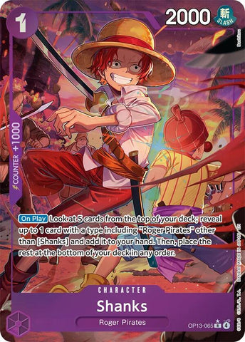 Shanks (Alternate Art) [Carrying On His Will] Bandai