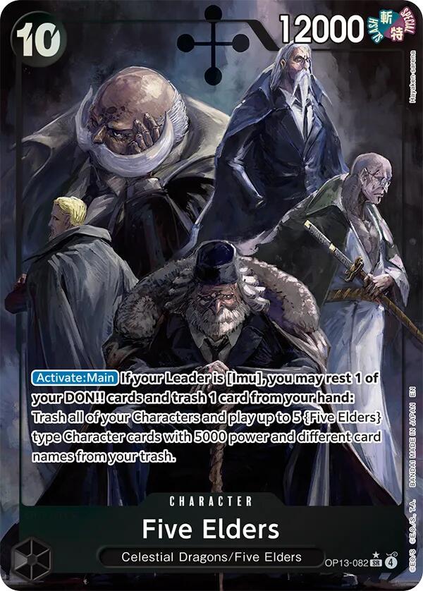 Five Elders (Alternate Art) [Carrying On His Will] Bandai