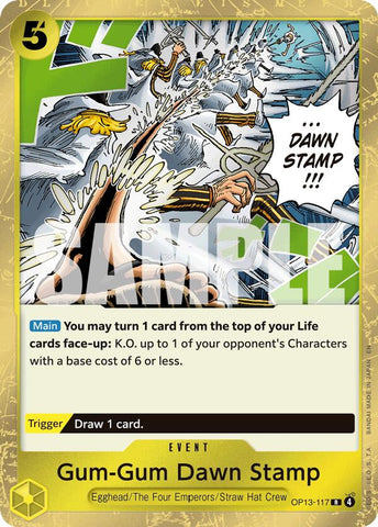 Gum-Gum Dawn Stamp [Carrying On His Will] Bandai