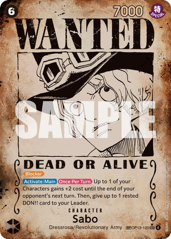 Sabo (Wanted Poster) [Carrying On His Will] Bandai