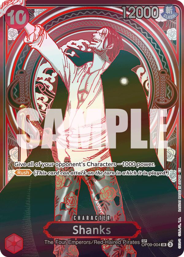 Shanks (OP09-004) (SP) (Silver) [Carrying On His Will] Bandai