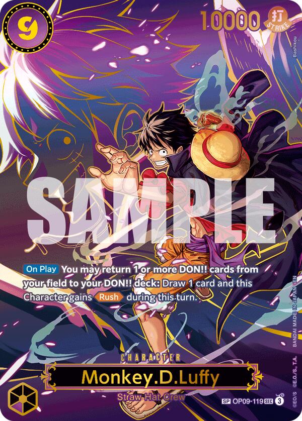 Monkey.D.Luffy (OP09-119) (SP) [Carrying On His Will] Bandai