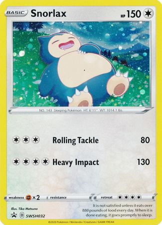 Snorlax (SWSH032) [Sword & Shield: Black Star Promos] Pokémon