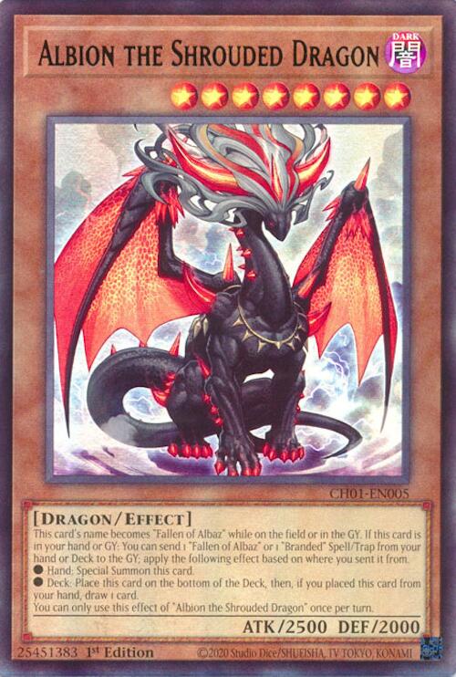 Albion the Shrouded Dragon [CH01-EN005] Ultra Rare Yu-Gi-Oh!