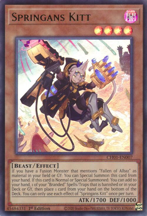 Springans Kitt [CH01-EN007] Ultra Rare Yu-Gi-Oh!