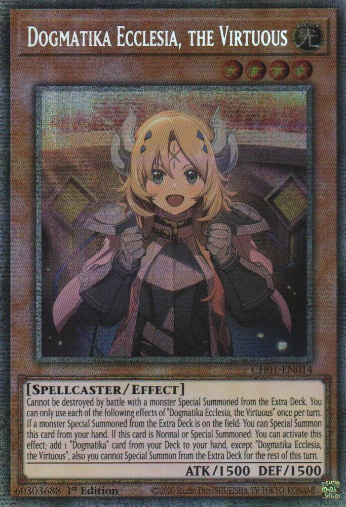 Dogmatika Ecclesia, the Virtuous (Starlight Rare) [CH01-EN014] Starlight Rare Yu-Gi-Oh!