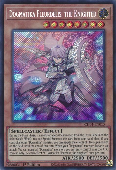 Dogmatika Fleurdelis, the Knighted (Secret Rare) [CH01-EN015] Secret Rare Yu-Gi-Oh!