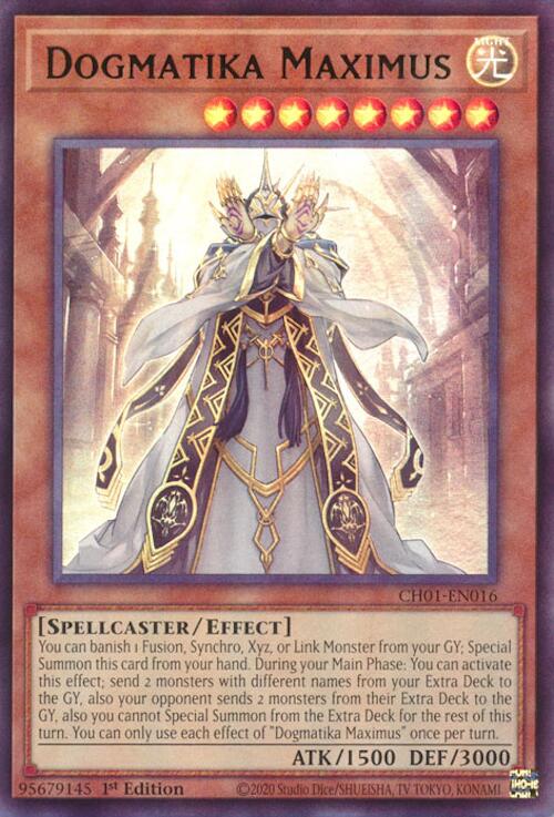 Dogmatika Maximus [CH01-EN016] Ultra Rare Yu-Gi-Oh!