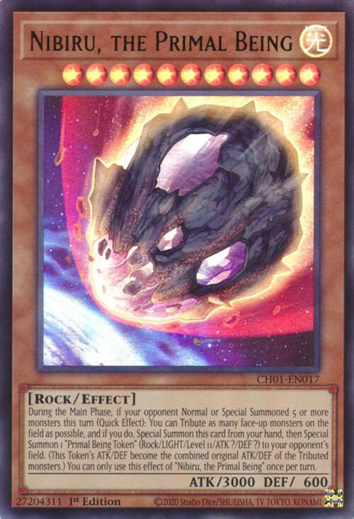 Nibiru, the Primal Being [CH01-EN017] Ultra Rare Yu-Gi-Oh!