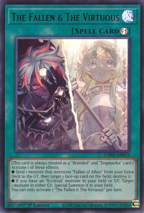 The Fallen & The Virtuous [CH01-EN019] Ultra Rare Yu-Gi-Oh!