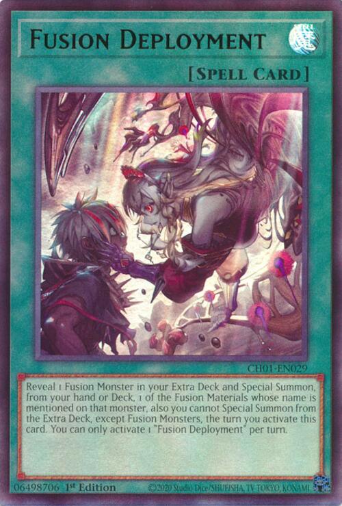 Fusion Deployment [CH01-EN029] Ultra Rare Yu-Gi-Oh!