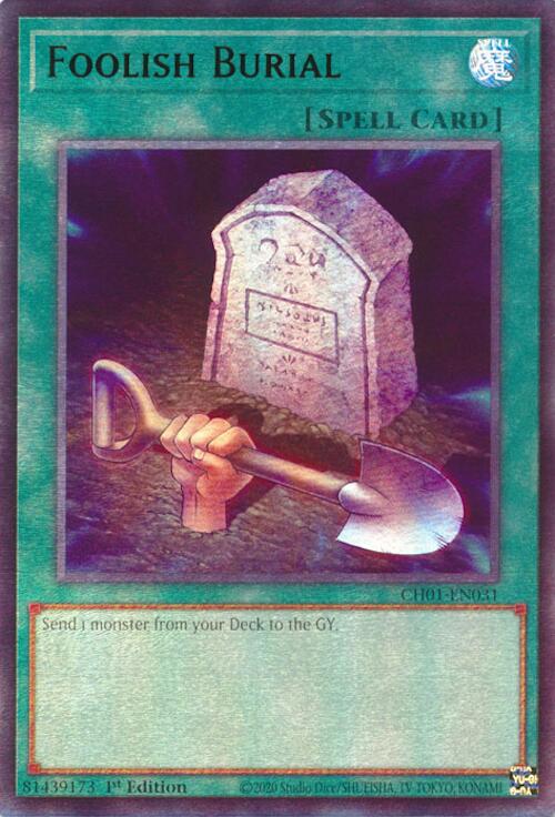 Foolish Burial [CH01-EN031] Ultra Rare Yu-Gi-Oh!