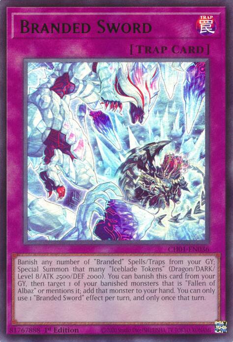 Branded Sword [CH01-EN036] Ultra Rare Yu-Gi-Oh!