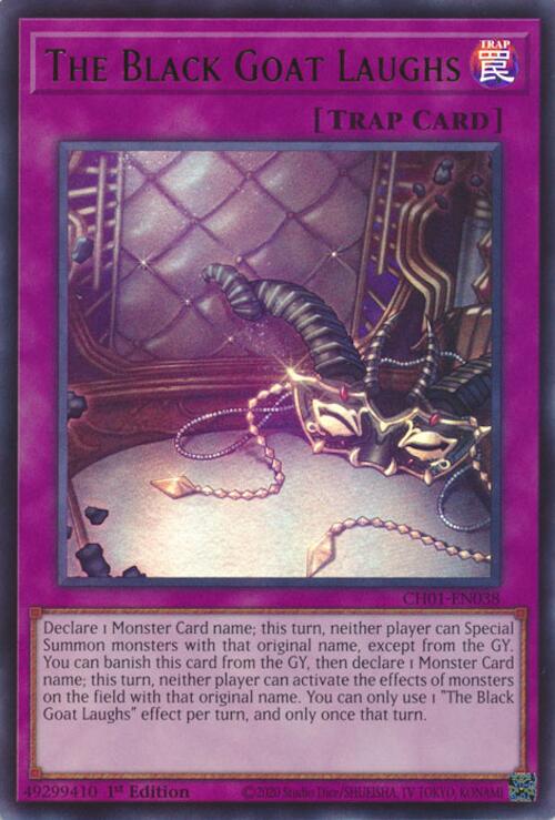 The Black Goat Laughs [CH01-EN038] Ultra Rare Yu-Gi-Oh!
