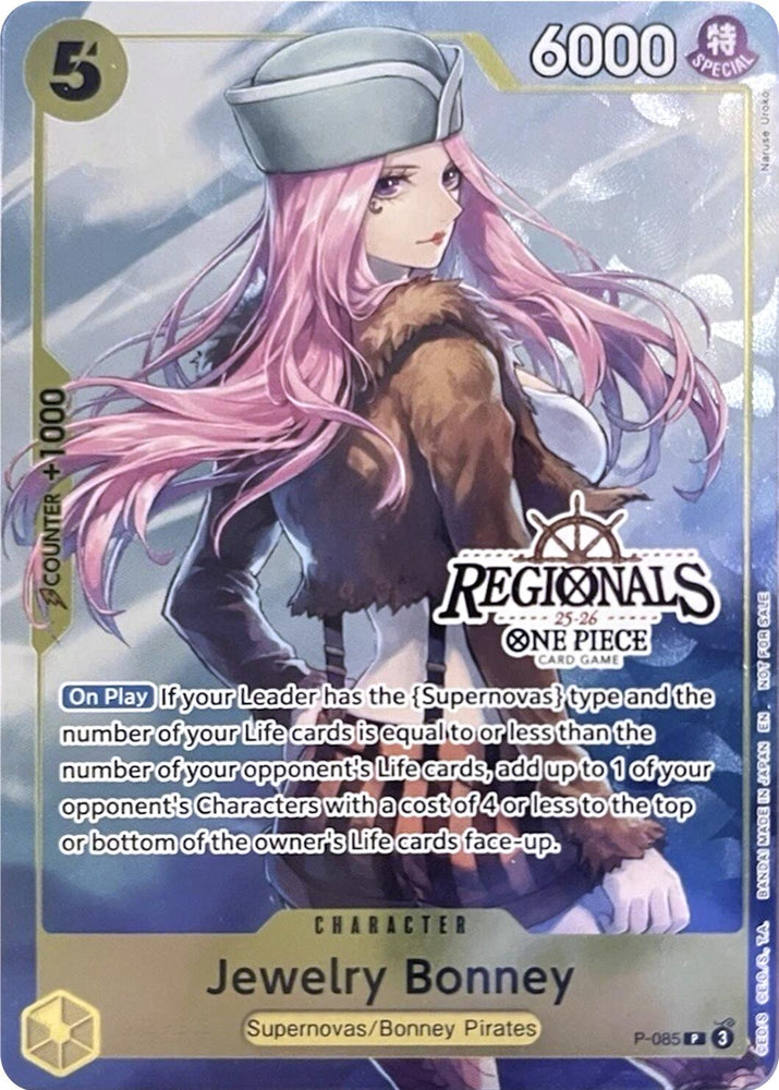 Jewelry Bonney (CS 25-26 Regionals Textured Chase Promo) [One Piece Promotion Cards] Bandai