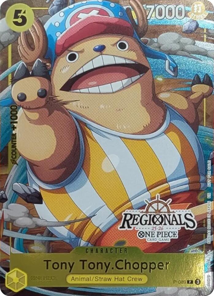 Tony Tony.Chopper (CS 25-26 Regionals Textured Chase Promo) [One Piece Promotion Cards] Bandai