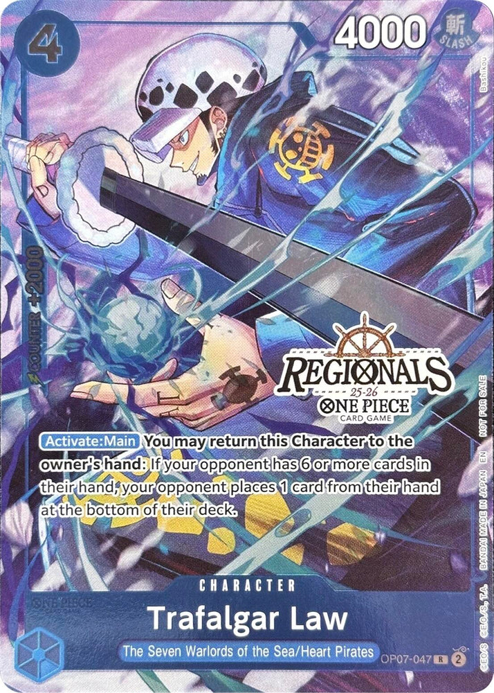 Trafalgar Law (CS 25-26 Regionals Textured Chase Promo) [One Piece Promotion Cards] Bandai