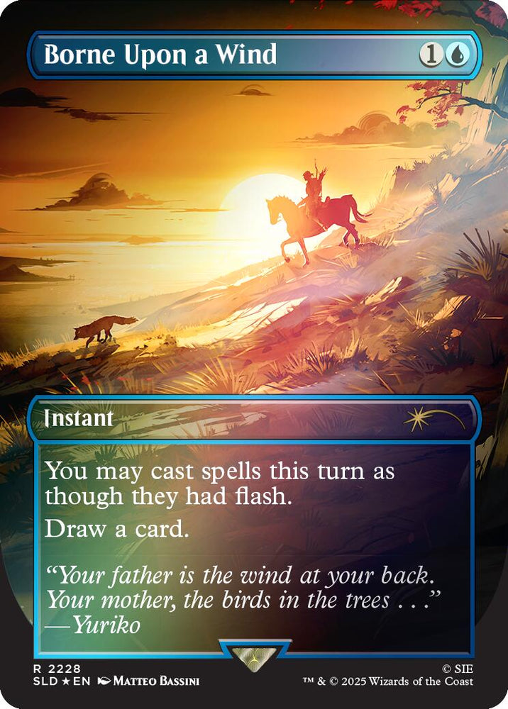 Borne Upon a Wind (Rainbow Foil) [Secret Lair Drop Series] Magic: The Gathering