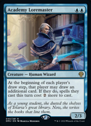 Academy Loremaster (Promo Pack) [Dominaria United Promos] Magic: The Gathering