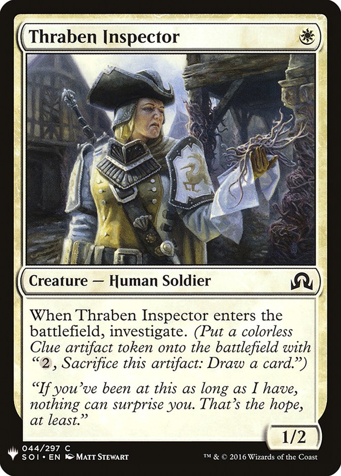 Thraben Inspector [Mystery Booster] Magic: The Gathering