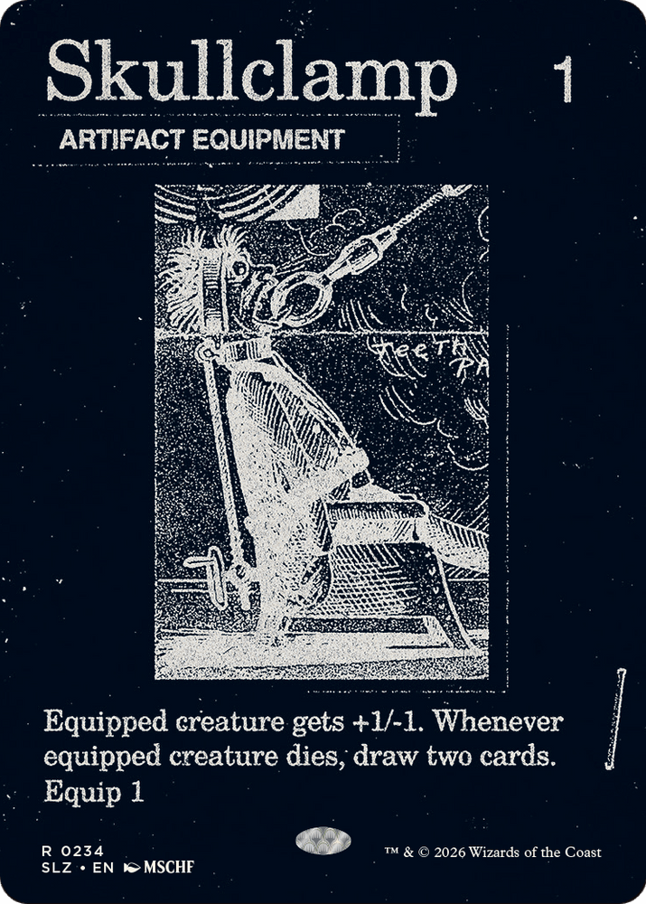 Skullclamp (0234) [Secret Lair x MSCHF: The Zeta Set] Magic: The Gathering